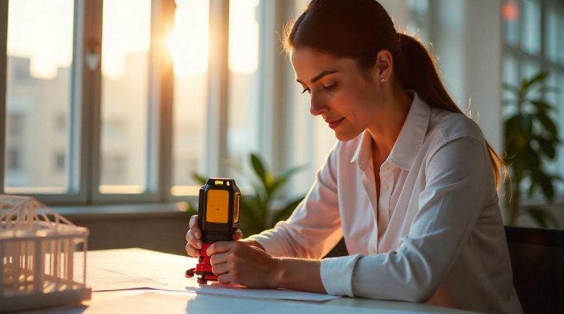 Nível a Laser Profissional: Alinhamento Perfeito e Sem Complicações